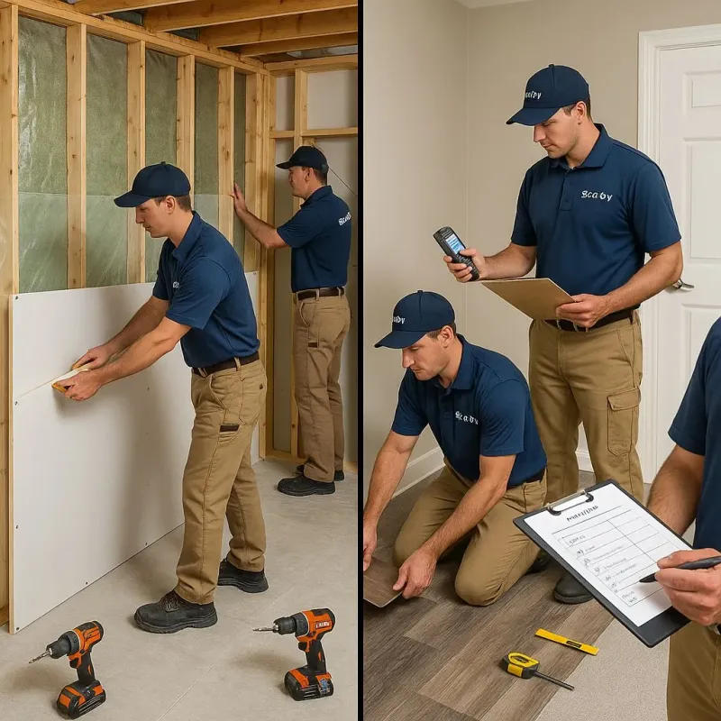 Repairs and Reconstruction process in Caln, PA